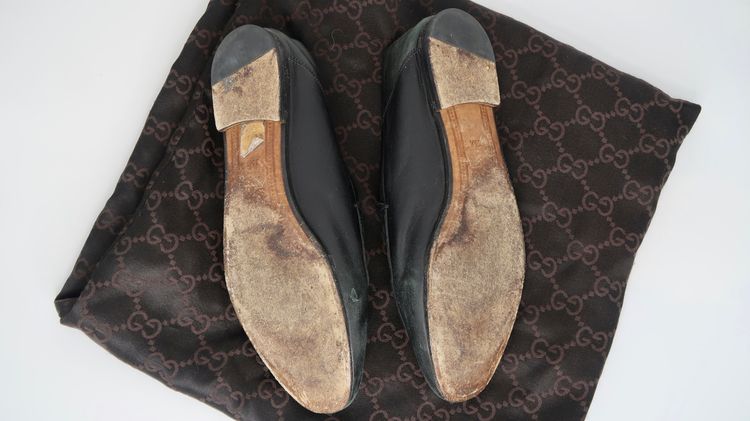 Gucci Jordaan Leather Flats imagen 2